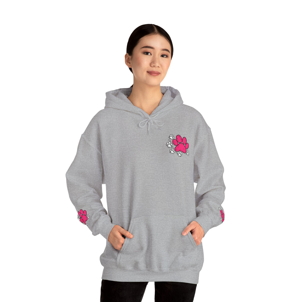 My Shadow Has Four Legs and a Tail Paw Print Hoodie