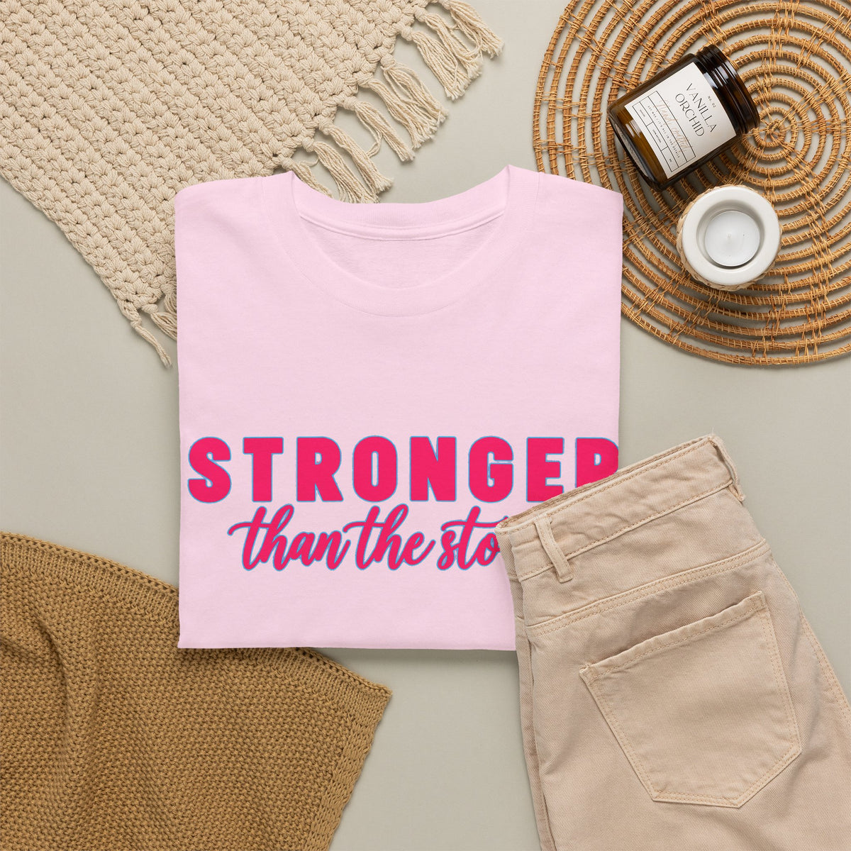 Stronger Than the Storm Tee - Inspirational Women's Resilience T-Shirt