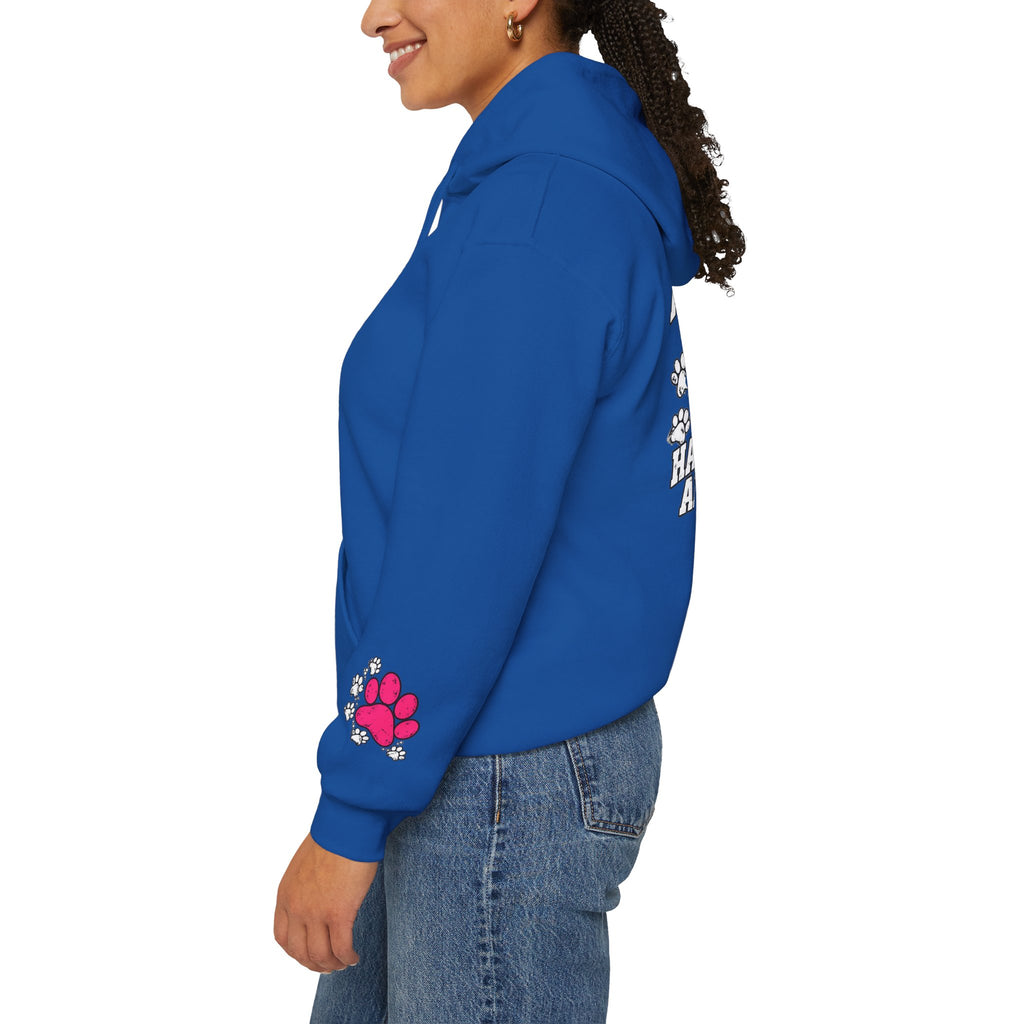 My Shadow Has Four Legs and a Tail Paw Print Hoodie