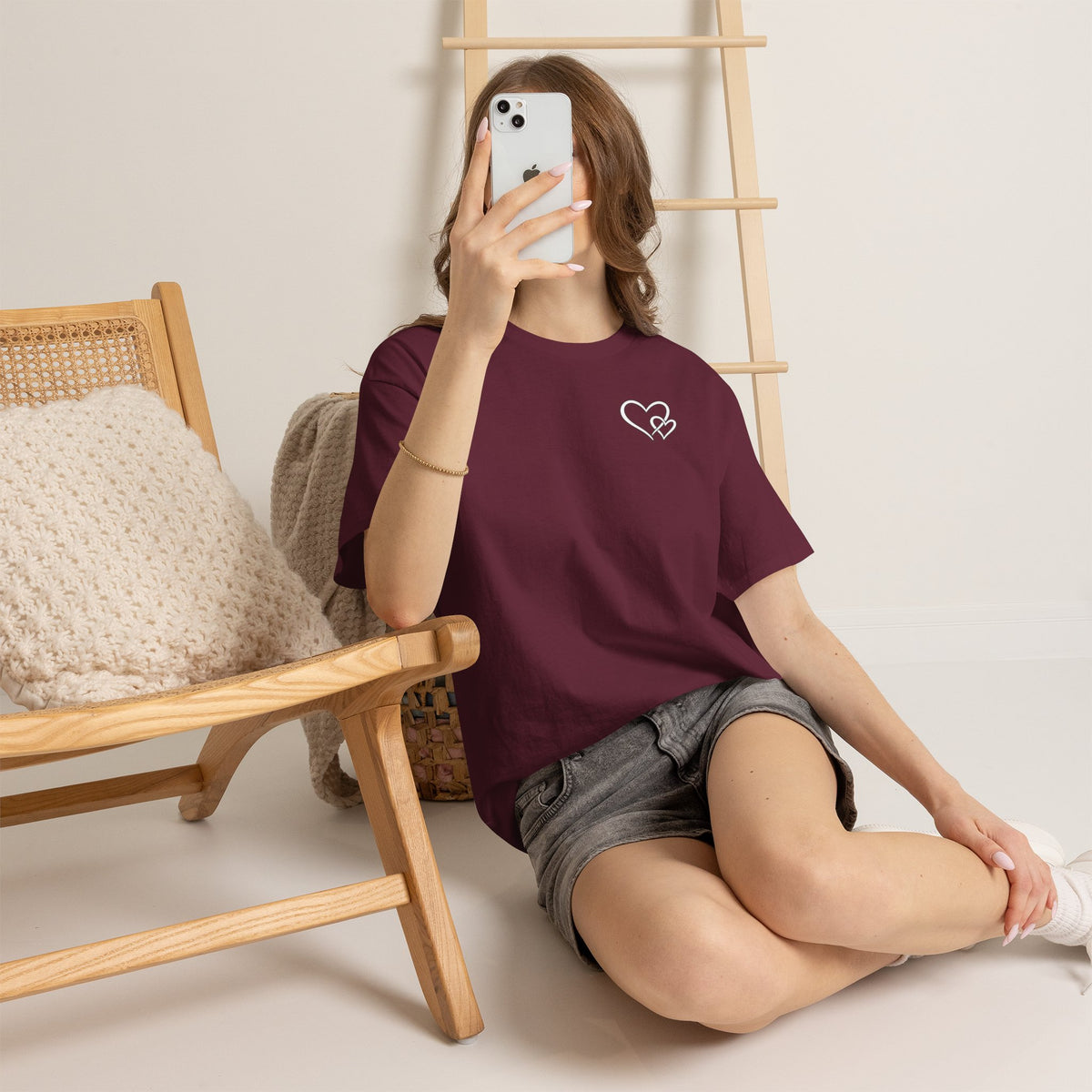 Inspirational Heart T-Shirt – "To the Person Behind Me: You Are Amazing, Beautiful and Enough" Motivational Tee