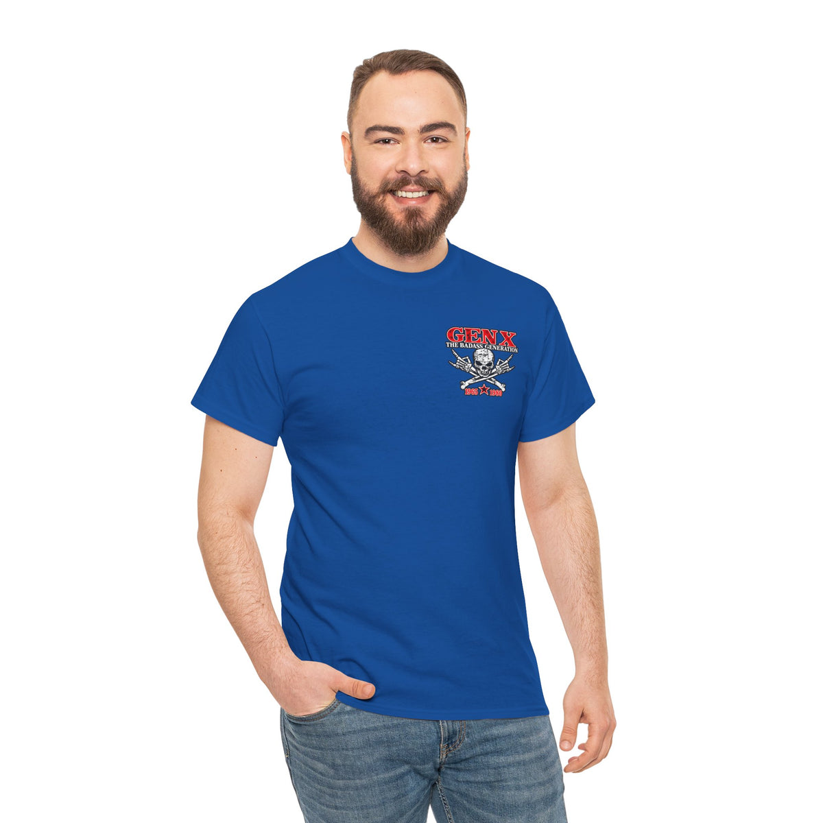 Gen X T‑Shirt — "The Badass Generation" Skull & Crossbones Retro Tee