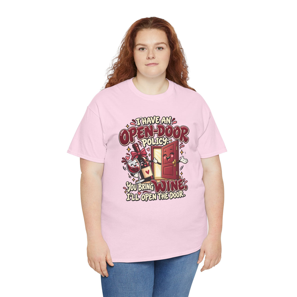 Open-Door Policy Wine Lover T-Shirt