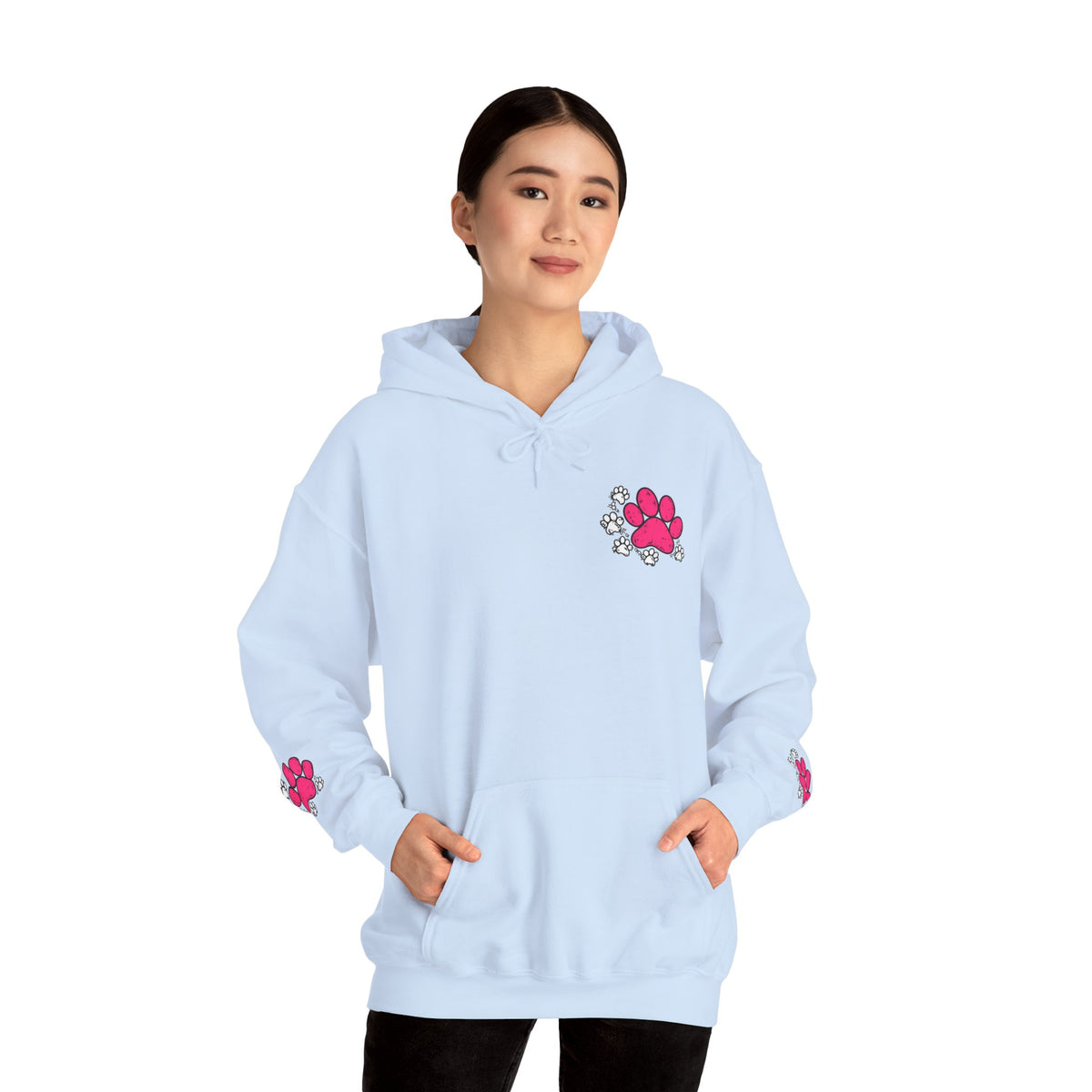 My Shadow Has Four Legs and a Tail Paw Print Hoodie