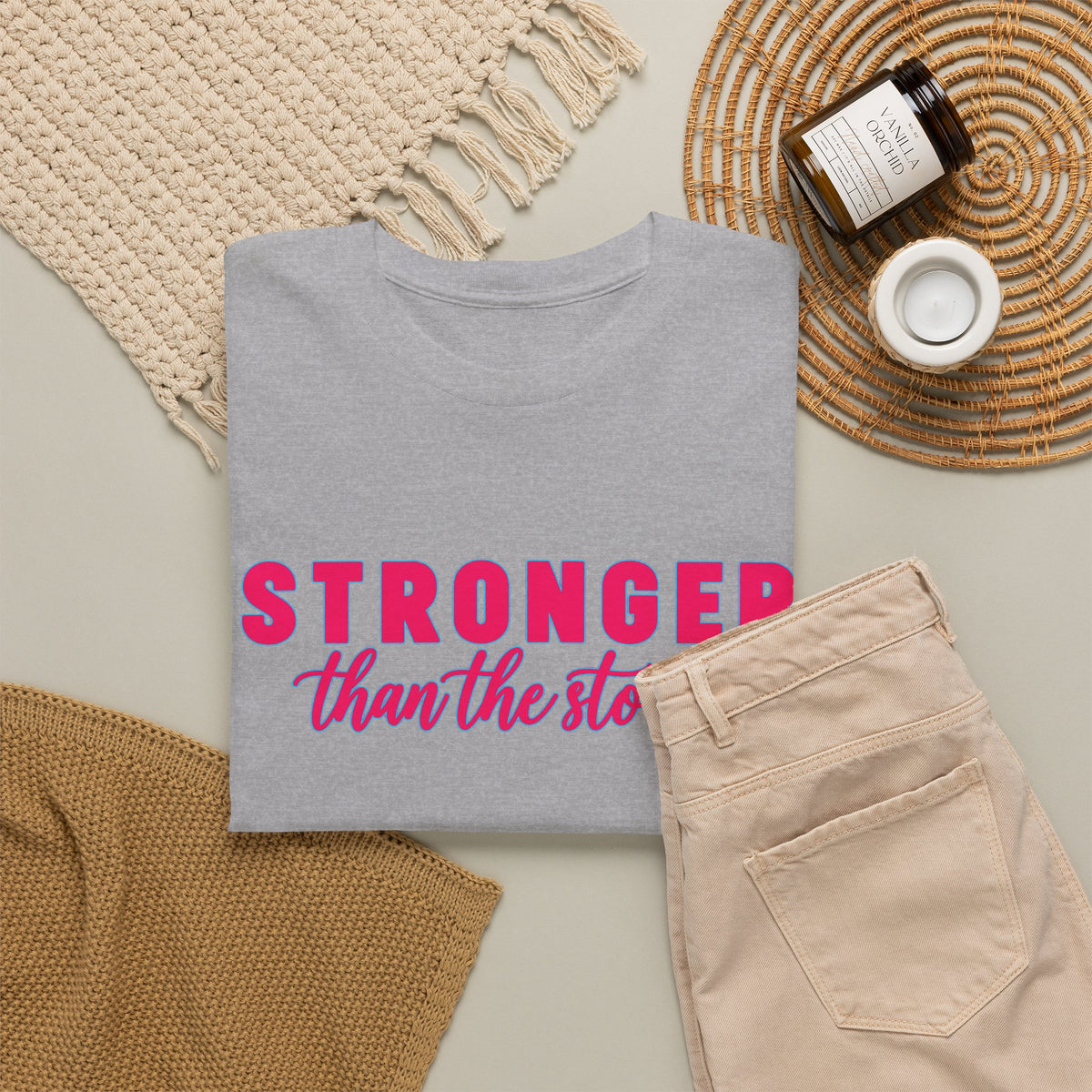 Stronger Than the Storm Tee - Inspirational Women's Resilience T-Shirt