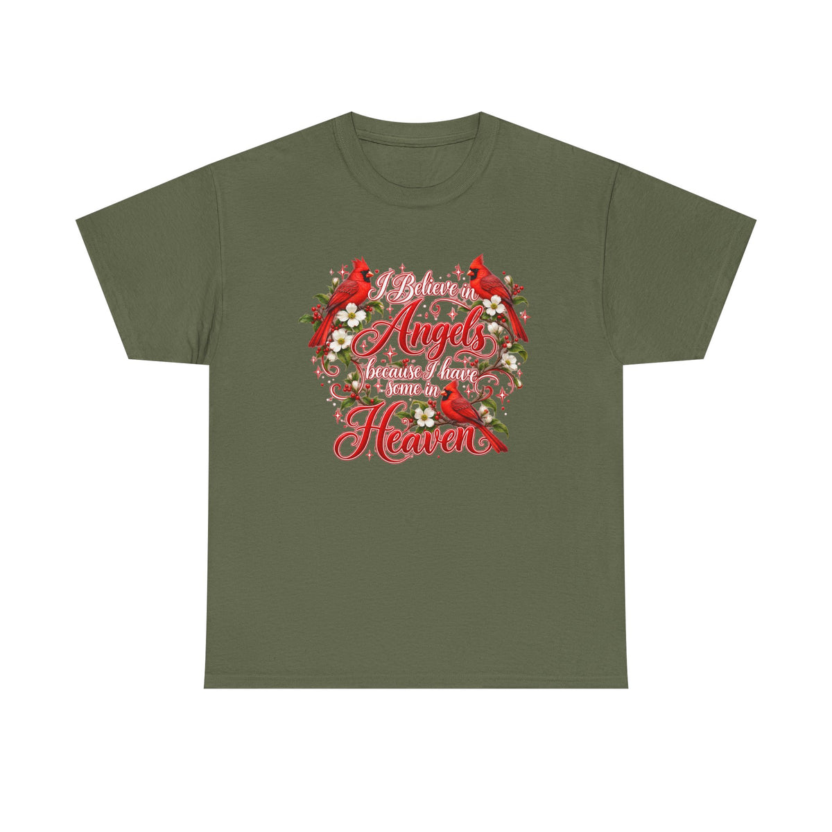 Angels from Heaven Cardinal Christmas T-Shirt