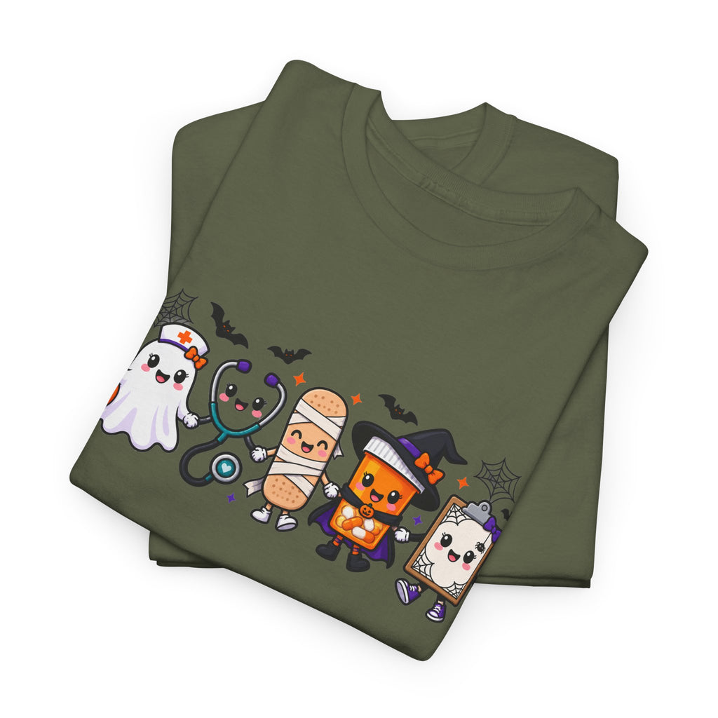 Halloween Candy Characters Tee — Cute Trick-or-Treat Ghosts & Candy Corn Shirt