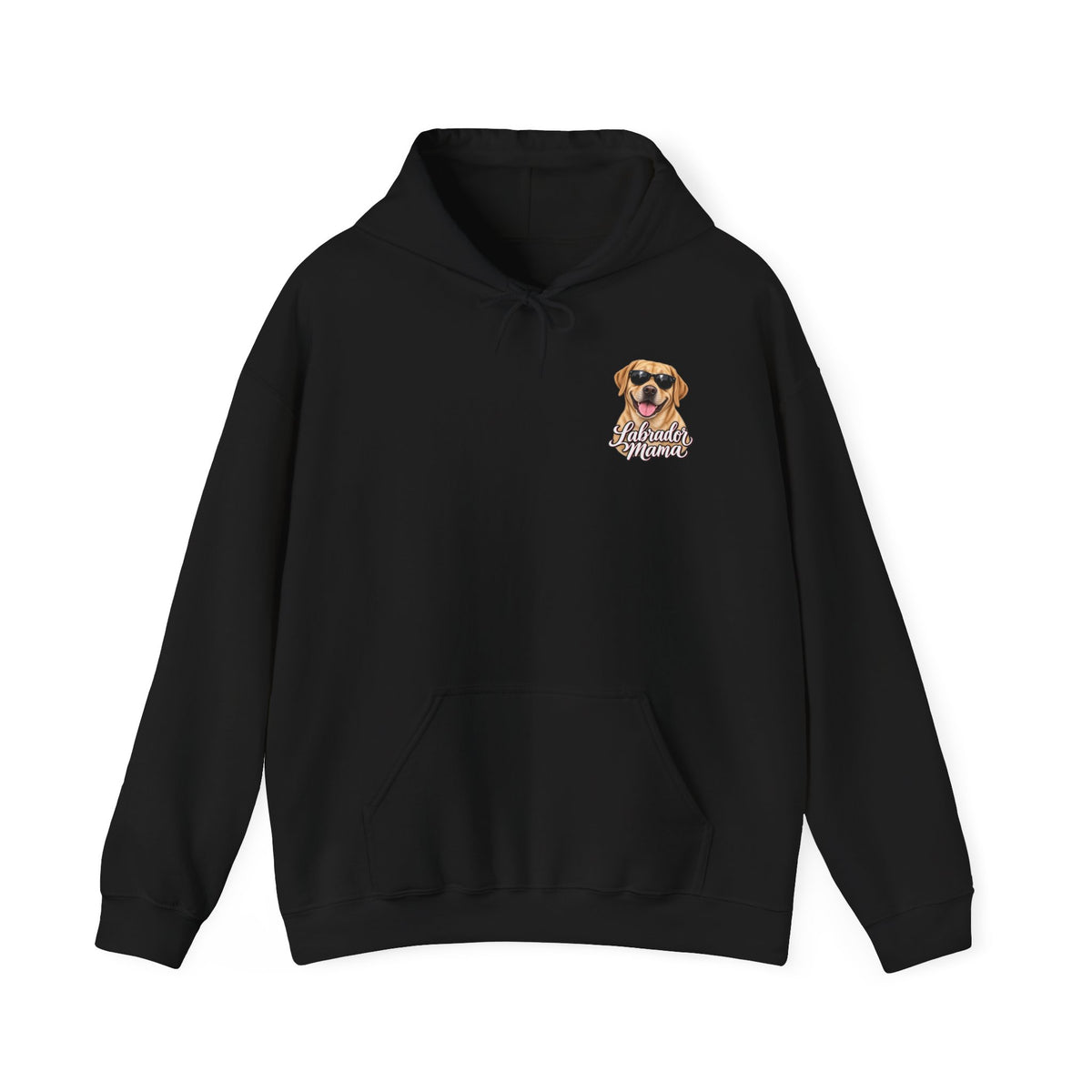 Labrador Mama Hoodie — Dog Mom Sweatshirt with Cute Sunglasses Lab Design
