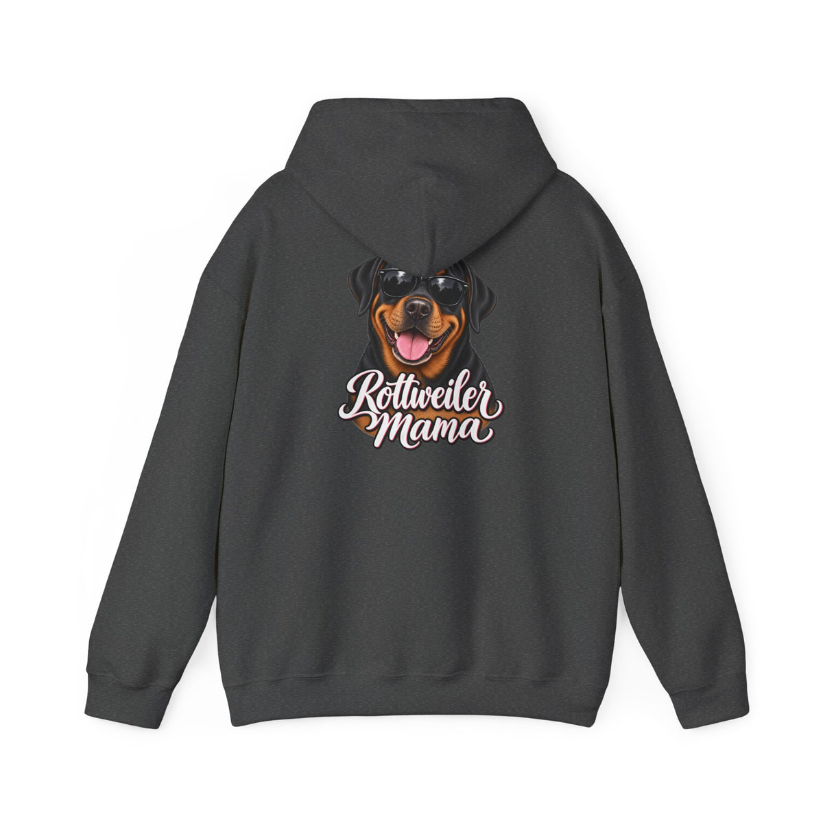 Rottweiler Mama Hoodie — Cute Rottie Portrait Pullover for Dog Moms