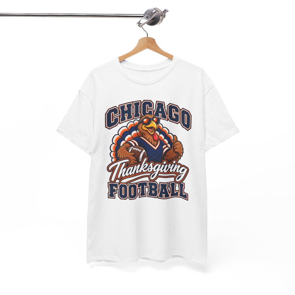 Chicago Thanksgiving Football T-Shirt — Turkey Mascot Game Day Tee