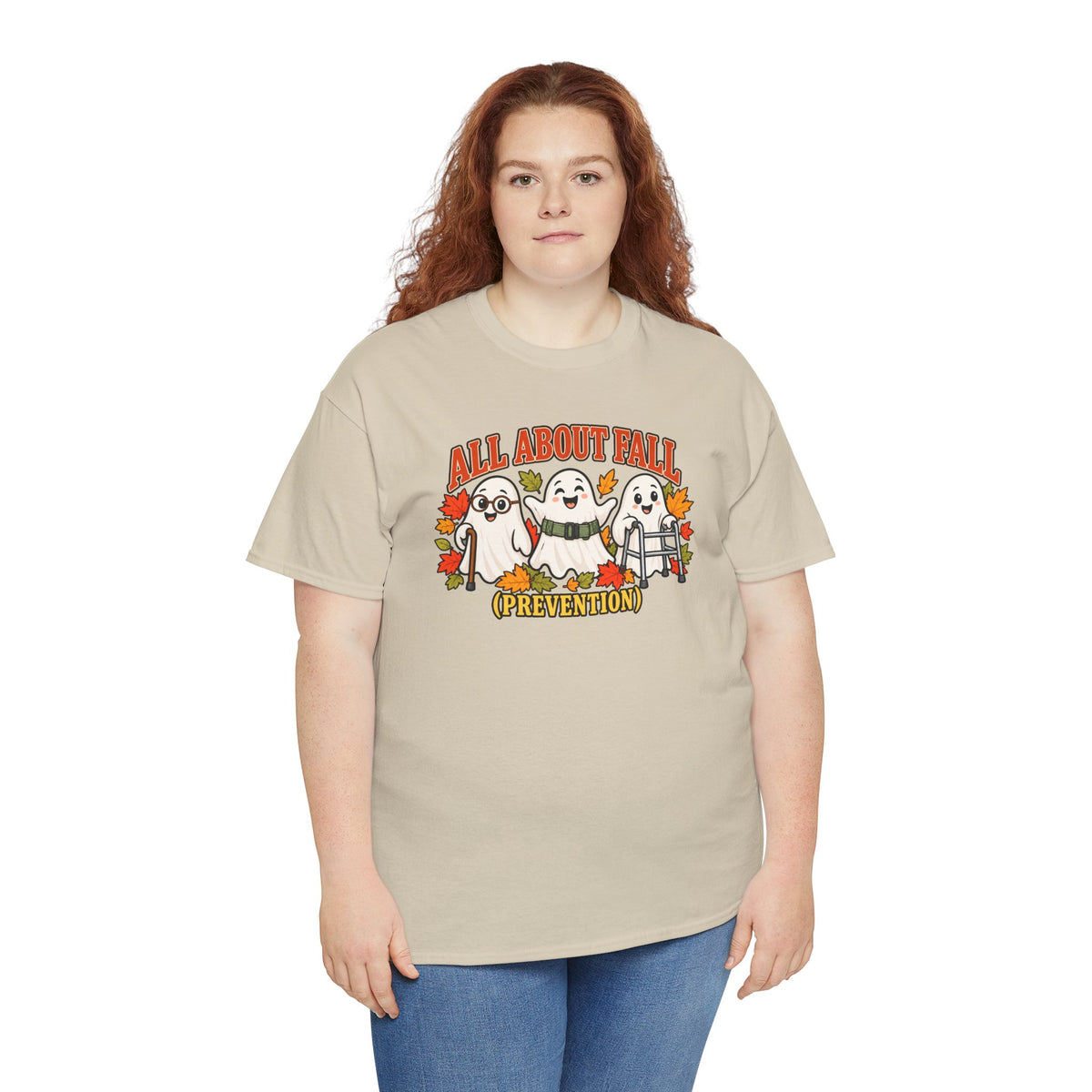 All About Fall (Prevention) Ghost Tee — Cute Halloween Autumn T-Shirt
