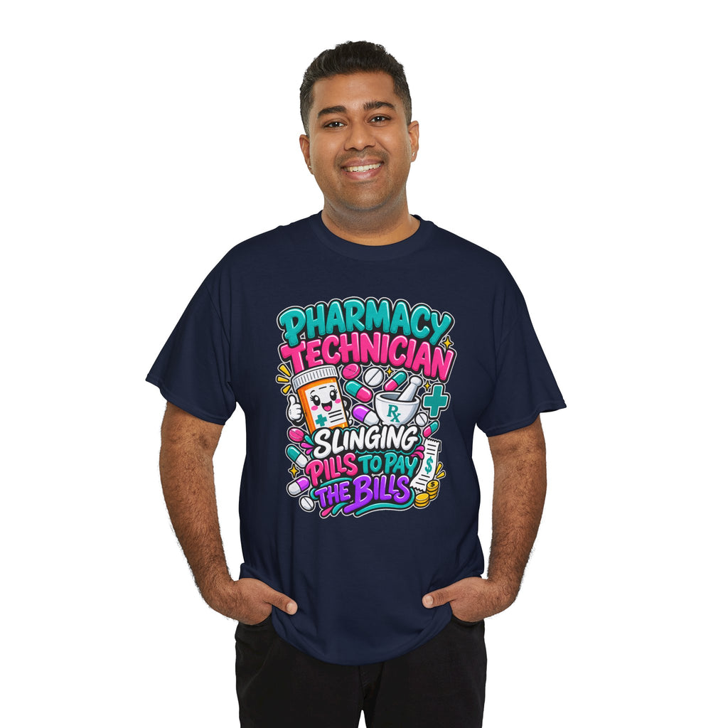Pharmacy Technician T‑Shirt — "Slinging Pills to Pay the Bills" Graphic Tee