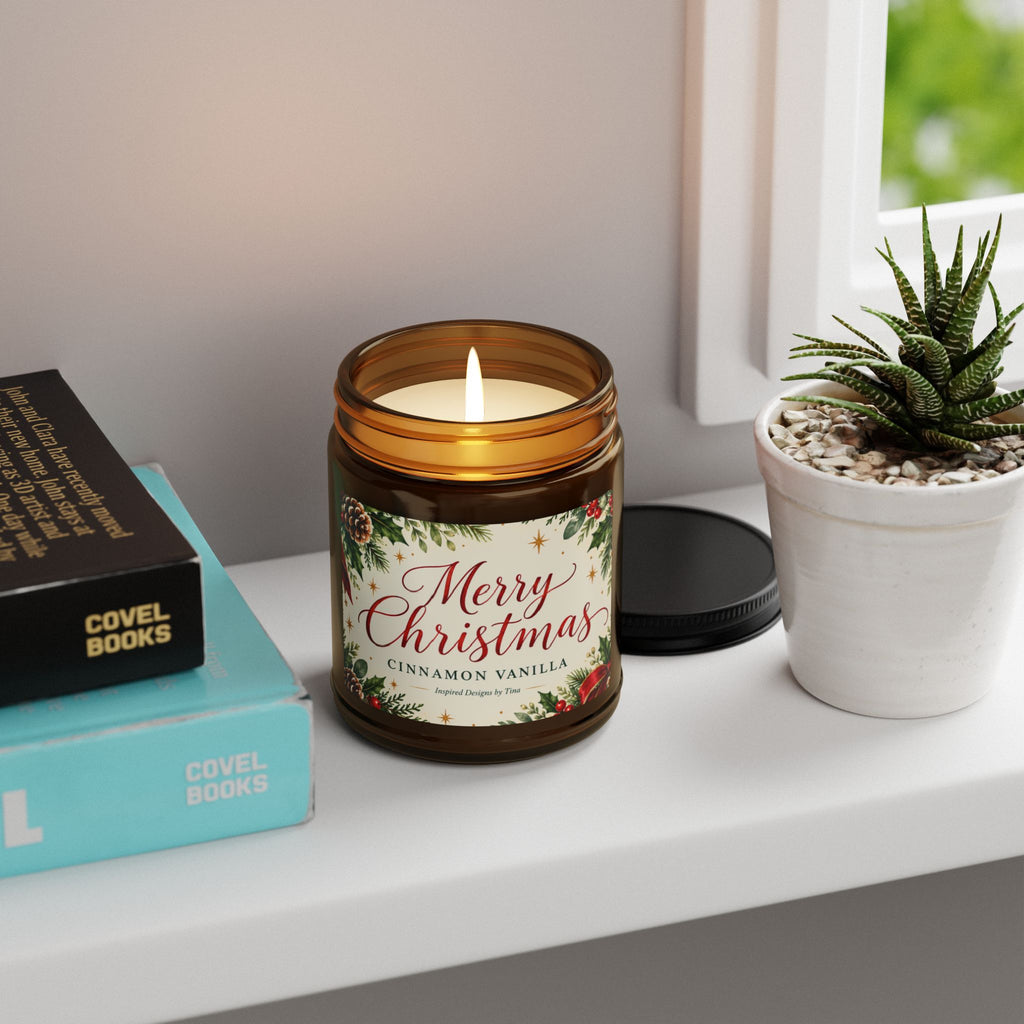 Merry Christmas Cinnamon Vanilla Soy Candle