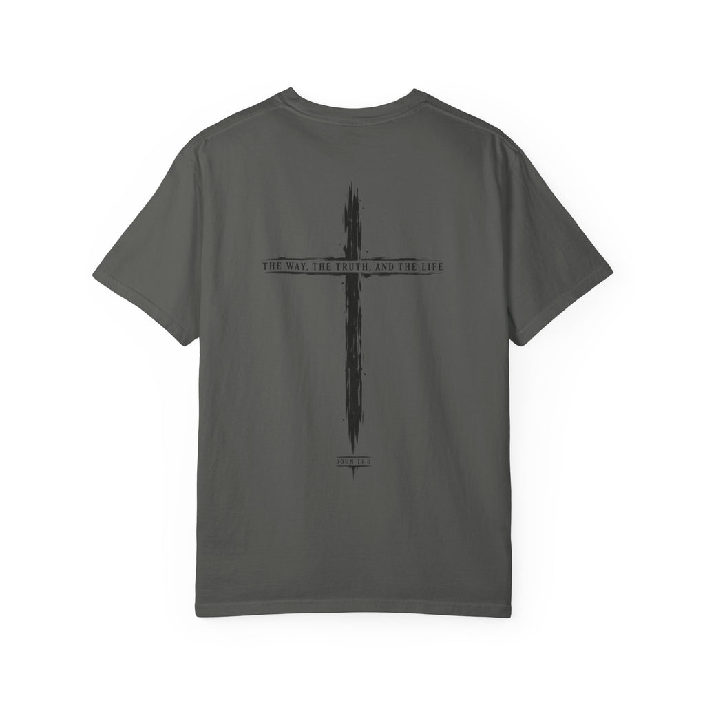 Christian Cross T-Shirt — 'The Way, The Truth, The Life' Religious Tee