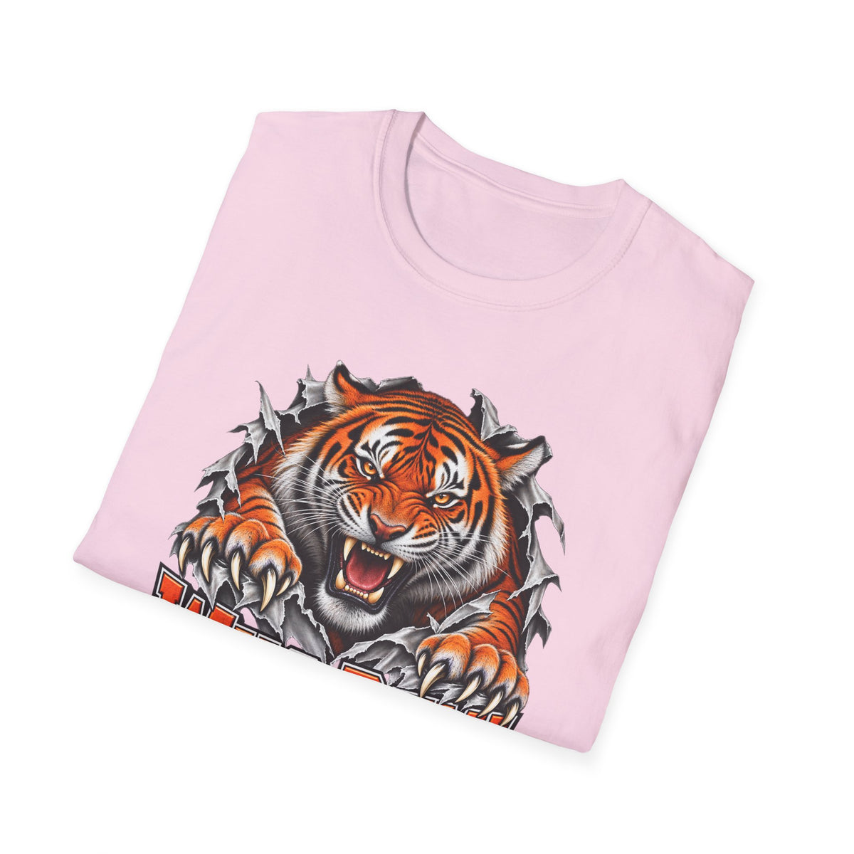 Tiger Graphic T-Shirt — "Who Dey!" Fierce Roaring Design