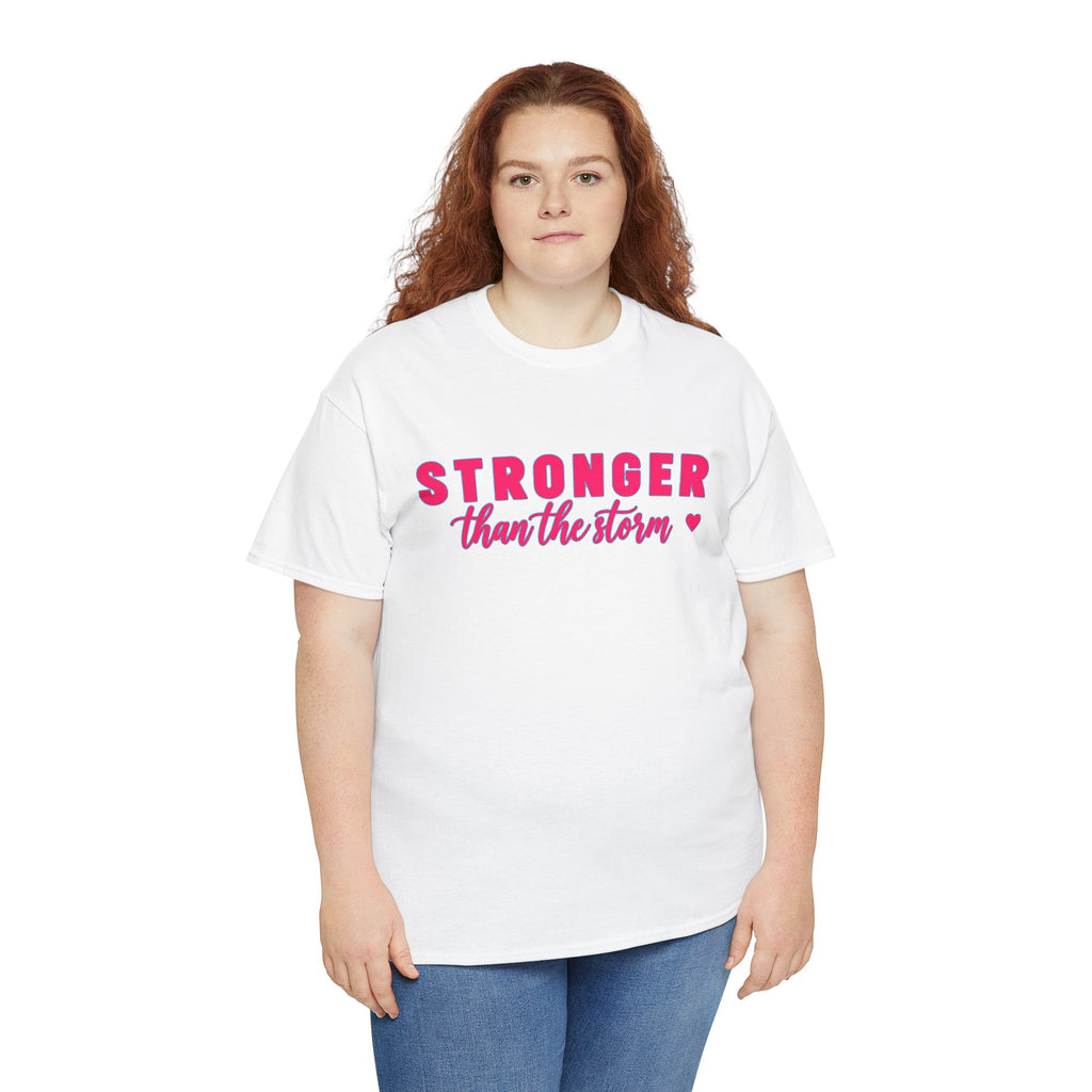 Stronger Than the Storm Tee - Inspirational Women's Resilience T-Shirt