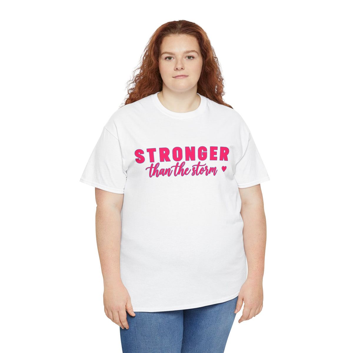 Stronger Than the Storm Tee - Inspirational Women's Resilience T-Shirt