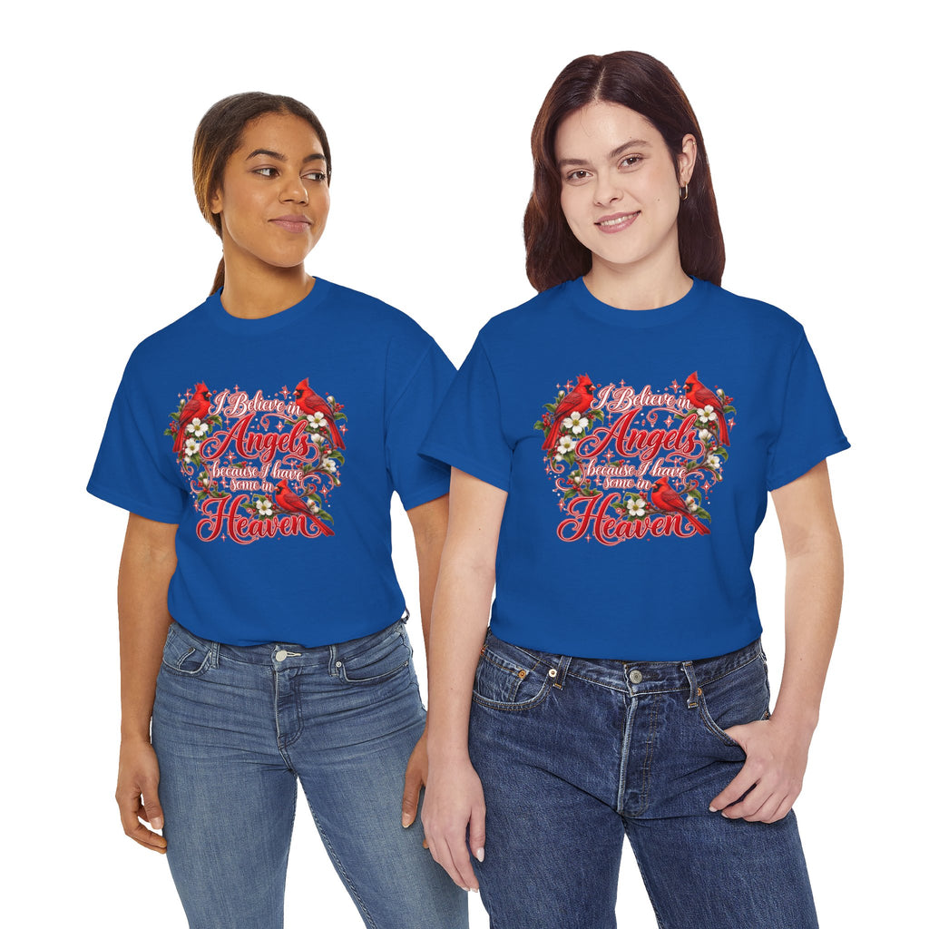 Angels from Heaven Cardinal Christmas T-Shirt