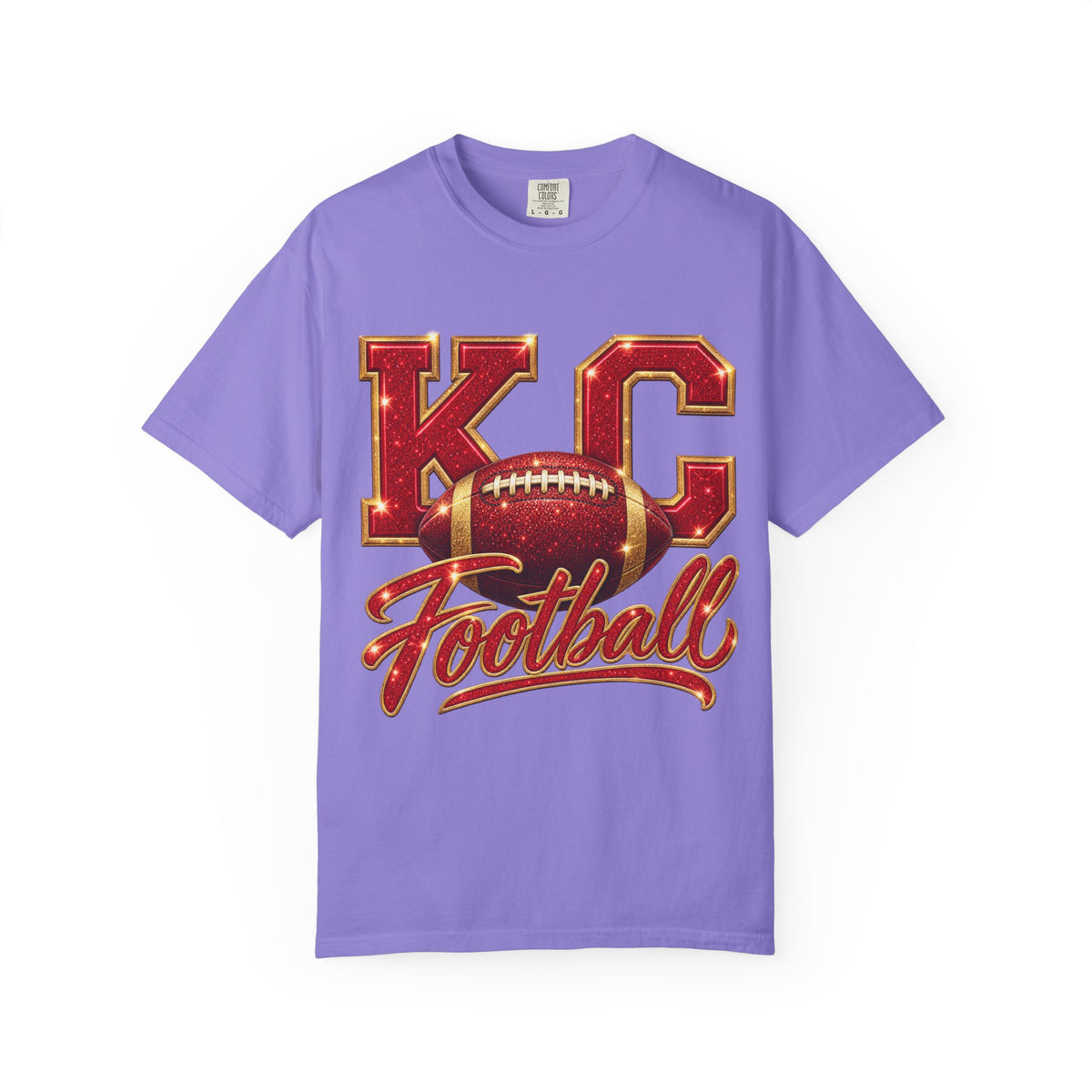 KC Football T-Shirt — Vintage Marquee Logo Tee for Kansas City Fans