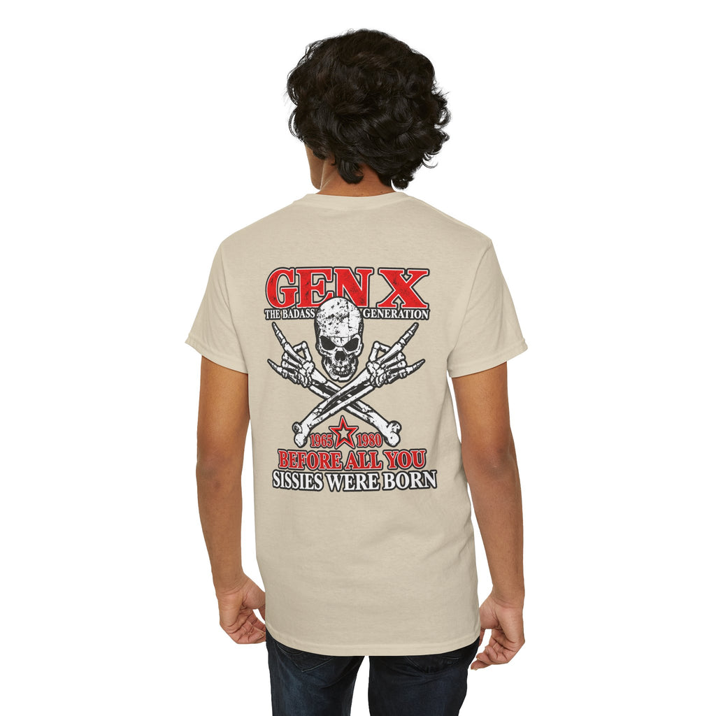Gen X T‑Shirt — "The Badass Generation" Skull & Crossbones Retro Tee