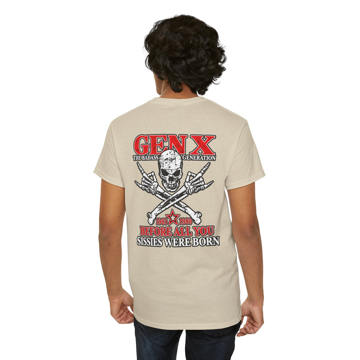 Gen X T‑Shirt — "The Badass Generation" Skull & Crossbones Retro Tee