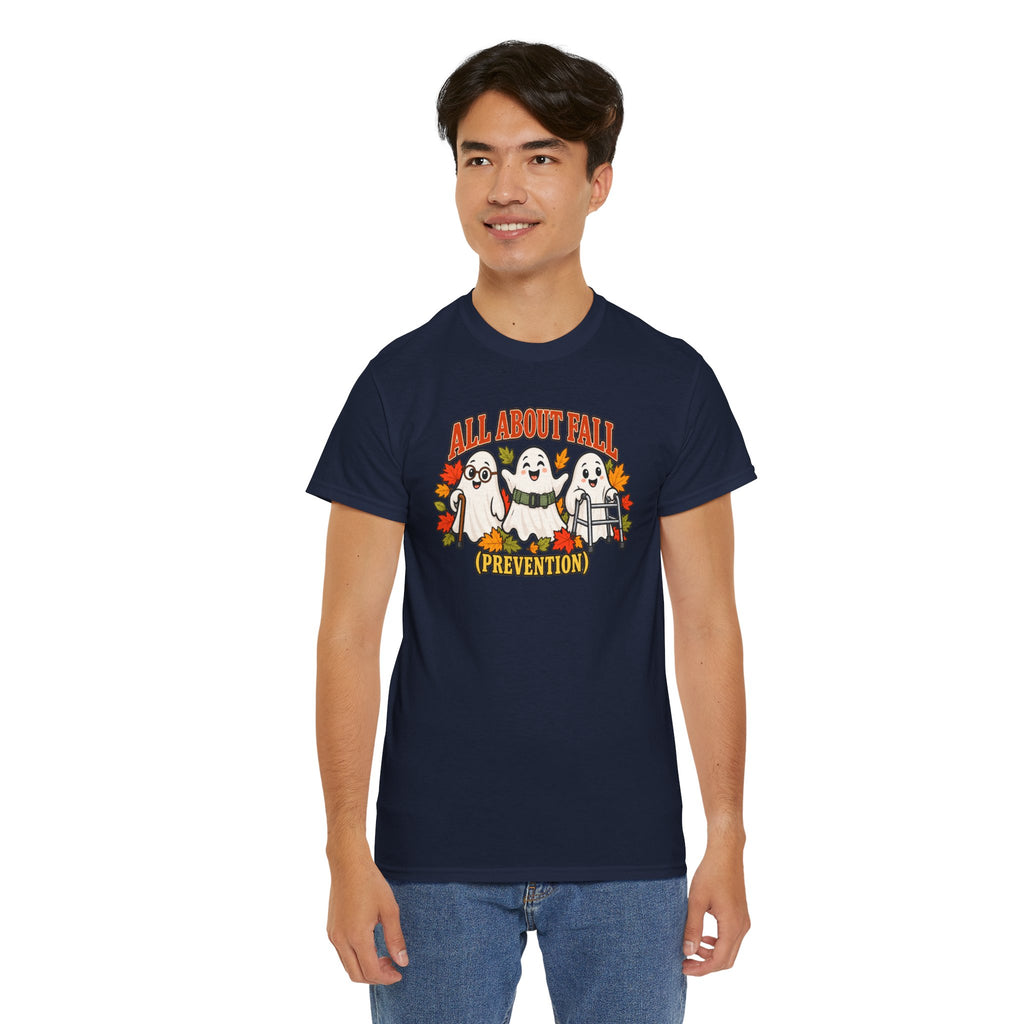 All About Fall (Prevention) Ghost Tee — Cute Halloween Autumn T-Shirt