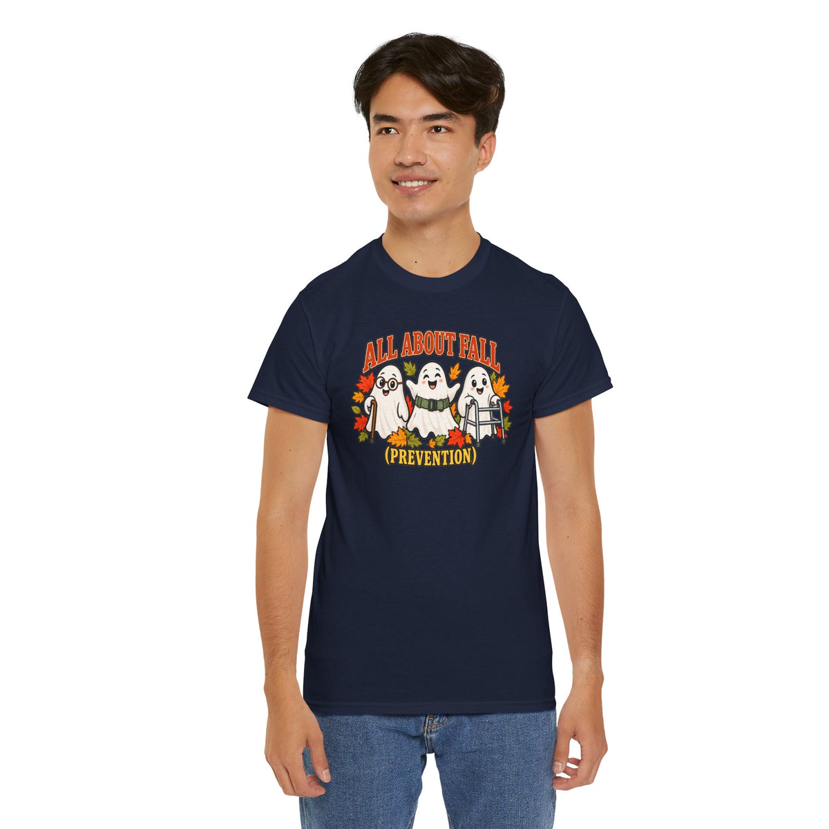 All About Fall (Prevention) Ghost Tee — Cute Halloween Autumn T-Shirt