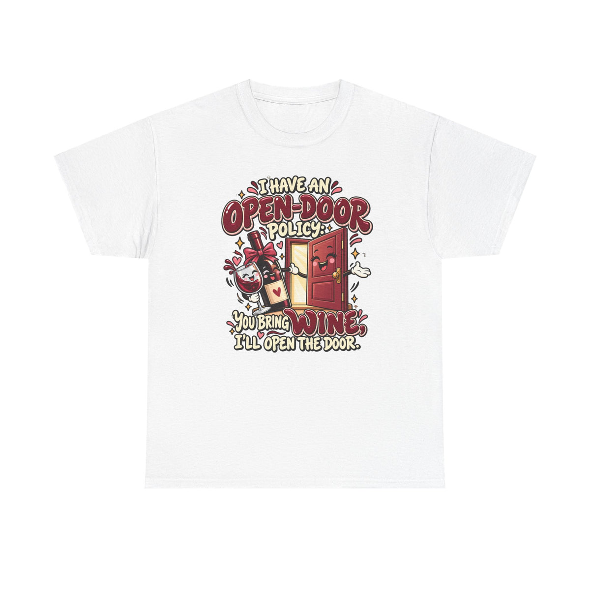 Open-Door Policy Wine Lover T-Shirt