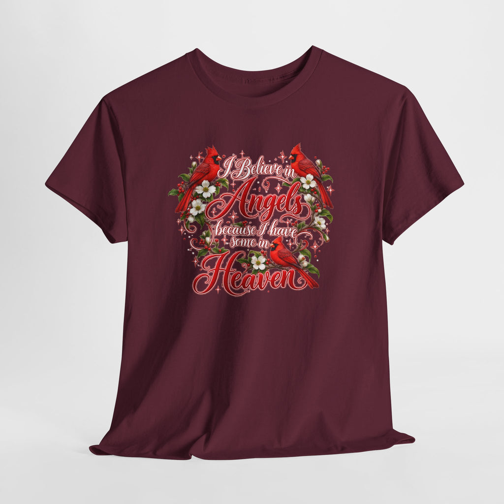 Angels from Heaven Cardinal Christmas T-Shirt