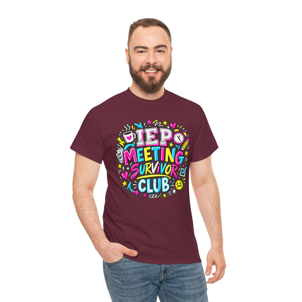 Video Meeting Survivor Club T-Shirt — Funny Remote Work Tee