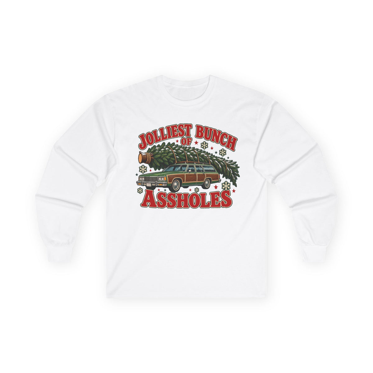Jolliest Bunch of Assholes Christmas Long Sleeve Tee