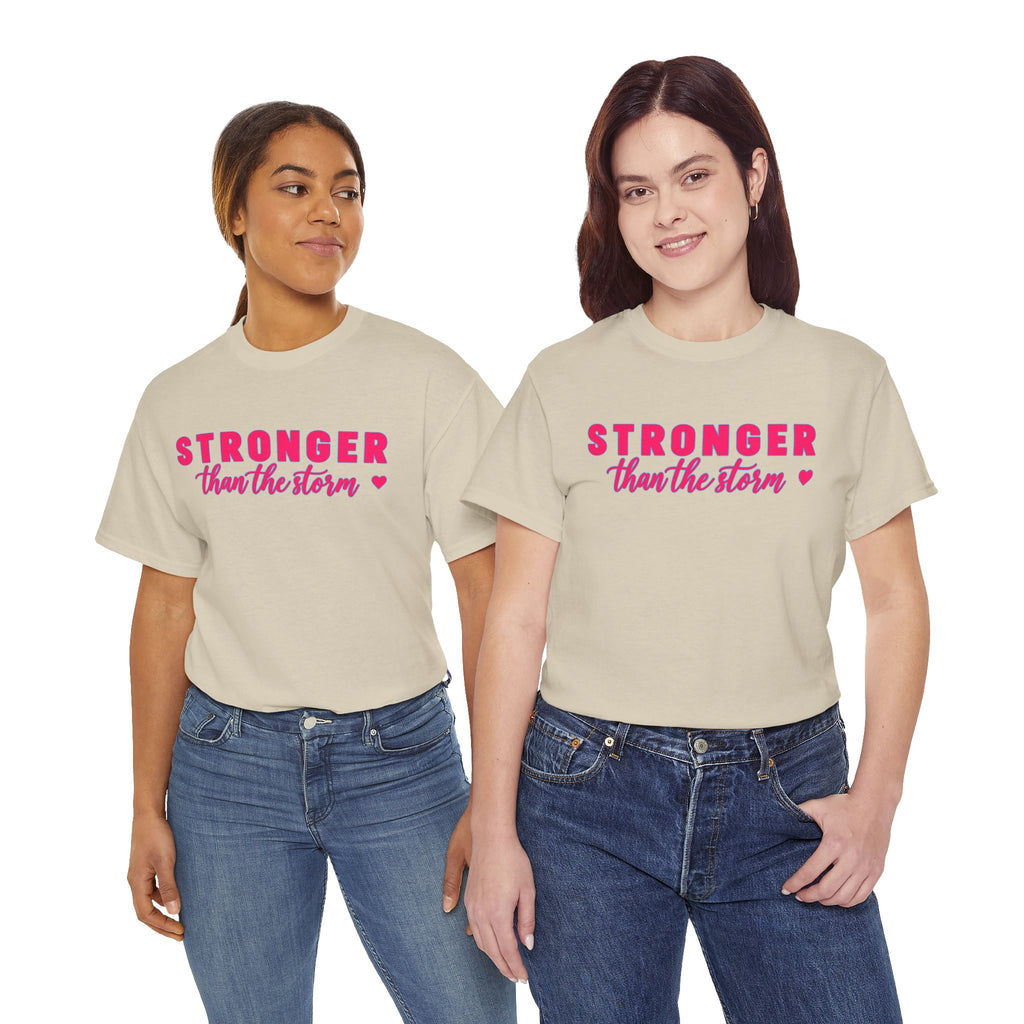 Stronger Than the Storm Tee - Inspirational Women's Resilience T-Shirt