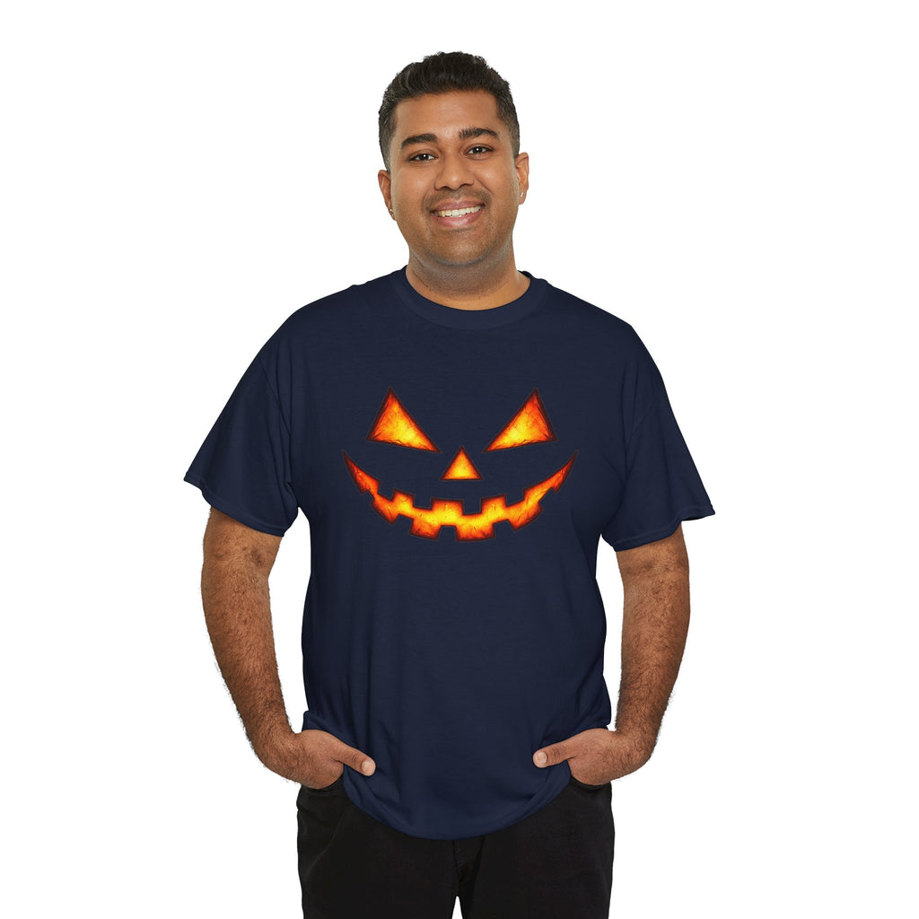Jack-O'-Lantern Pumpkin Scary Face T-Shirt — Halloween Horror Costume Tee