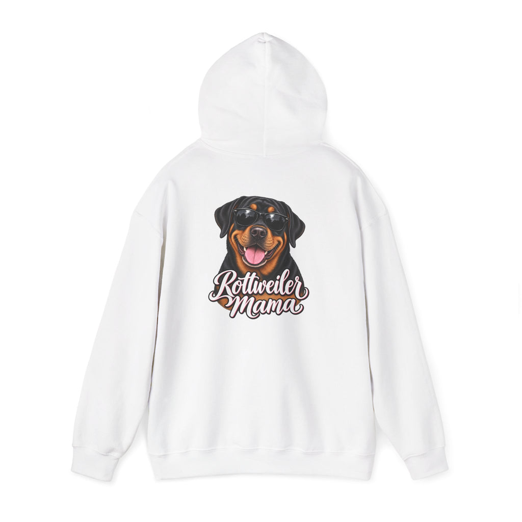 Rottweiler Mama Hoodie — Cute Rottie Portrait Pullover for Dog Moms