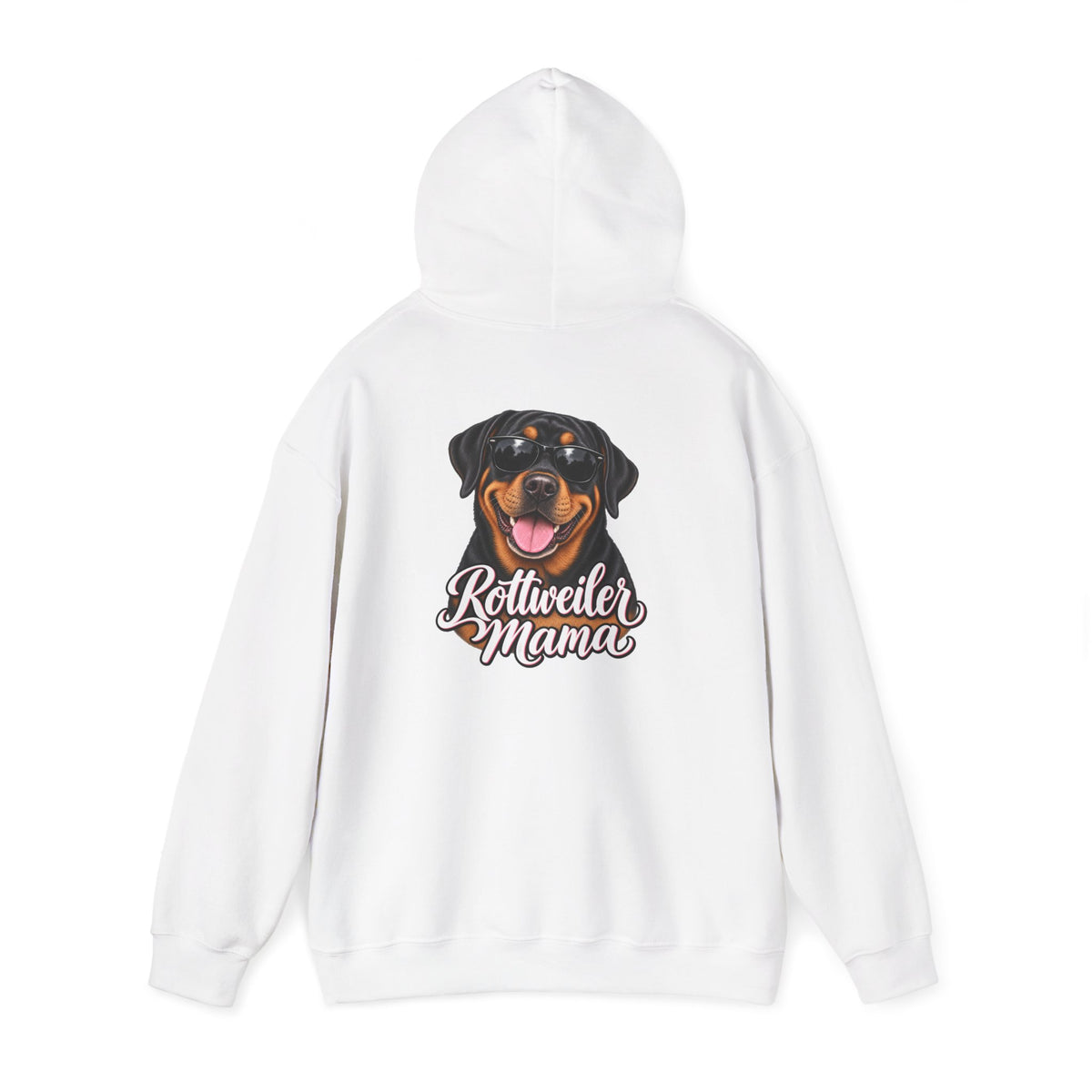 Rottweiler Mama Hoodie — Cute Rottie Portrait Pullover for Dog Moms