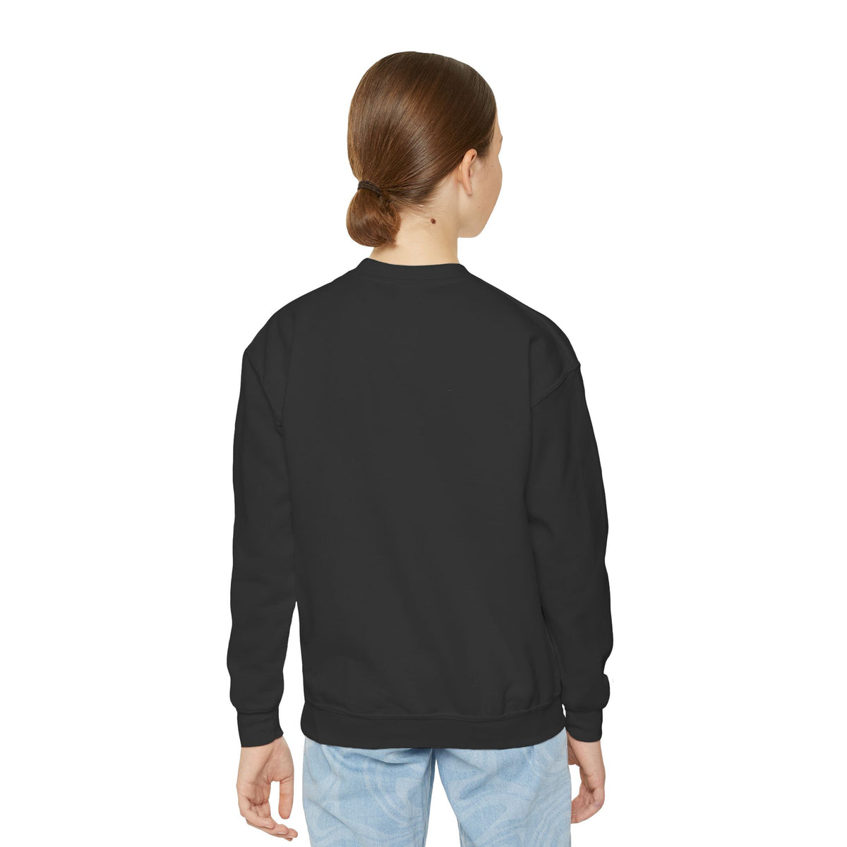 Youth Crewneck Sweatshirt — Cute Smiley "Stay Sweet" Graphic, Kids Cozy Pullover