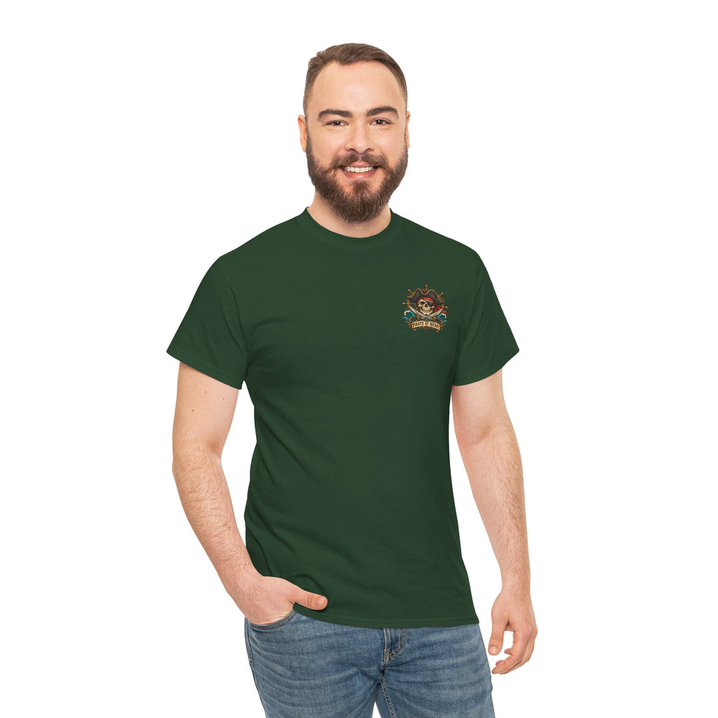 Pirate Skull Tee — "I Was a Pirate" Nautical Skull, Water • Alcohol • Booty • Boats Graphic T‑Shirt