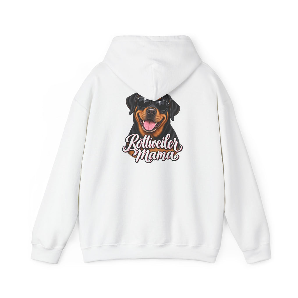 Rottweiler Mama Hoodie — Cute Rottie Portrait Pullover for Dog Moms