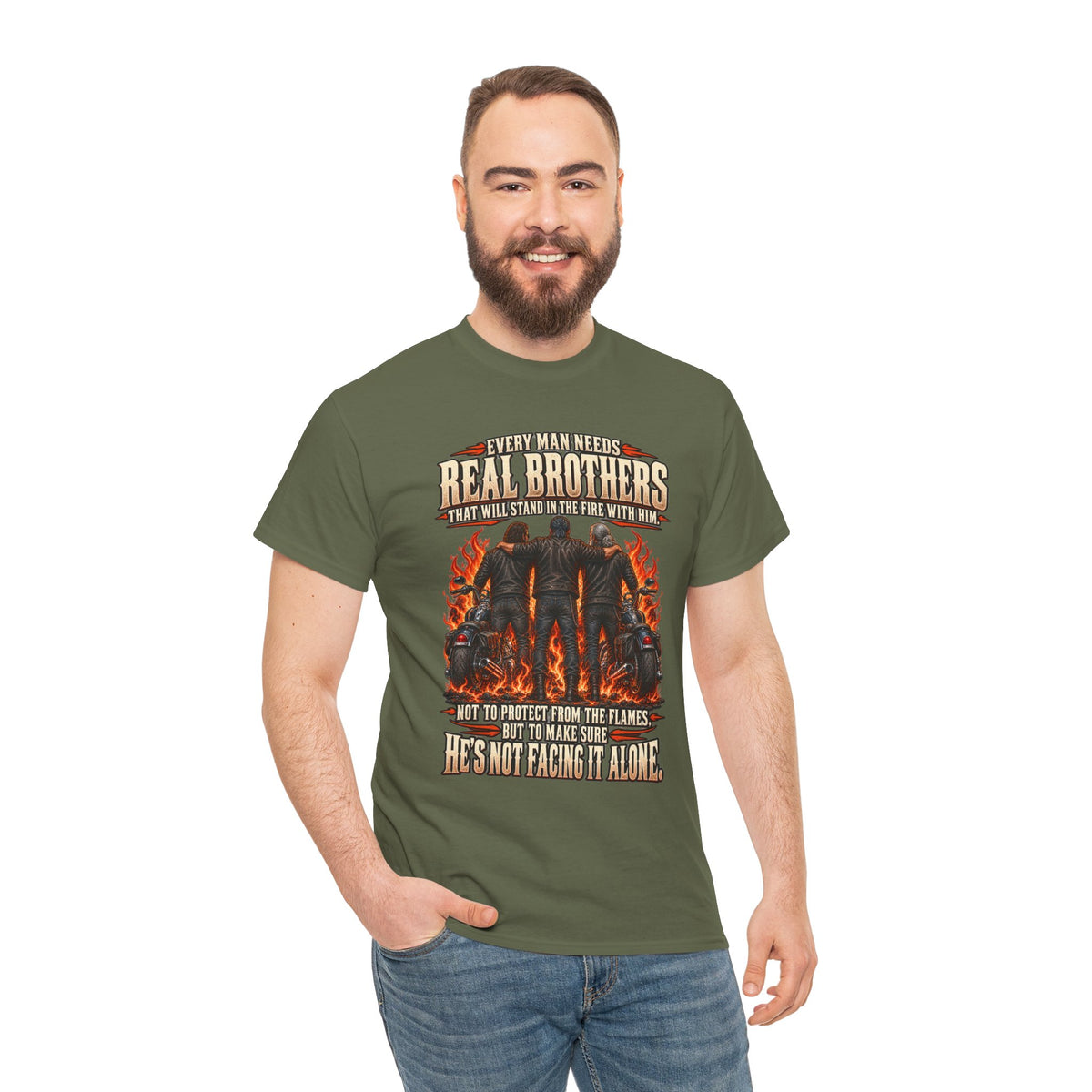 Real Brothers Graphic T-Shirt – Brotherhood and Strength