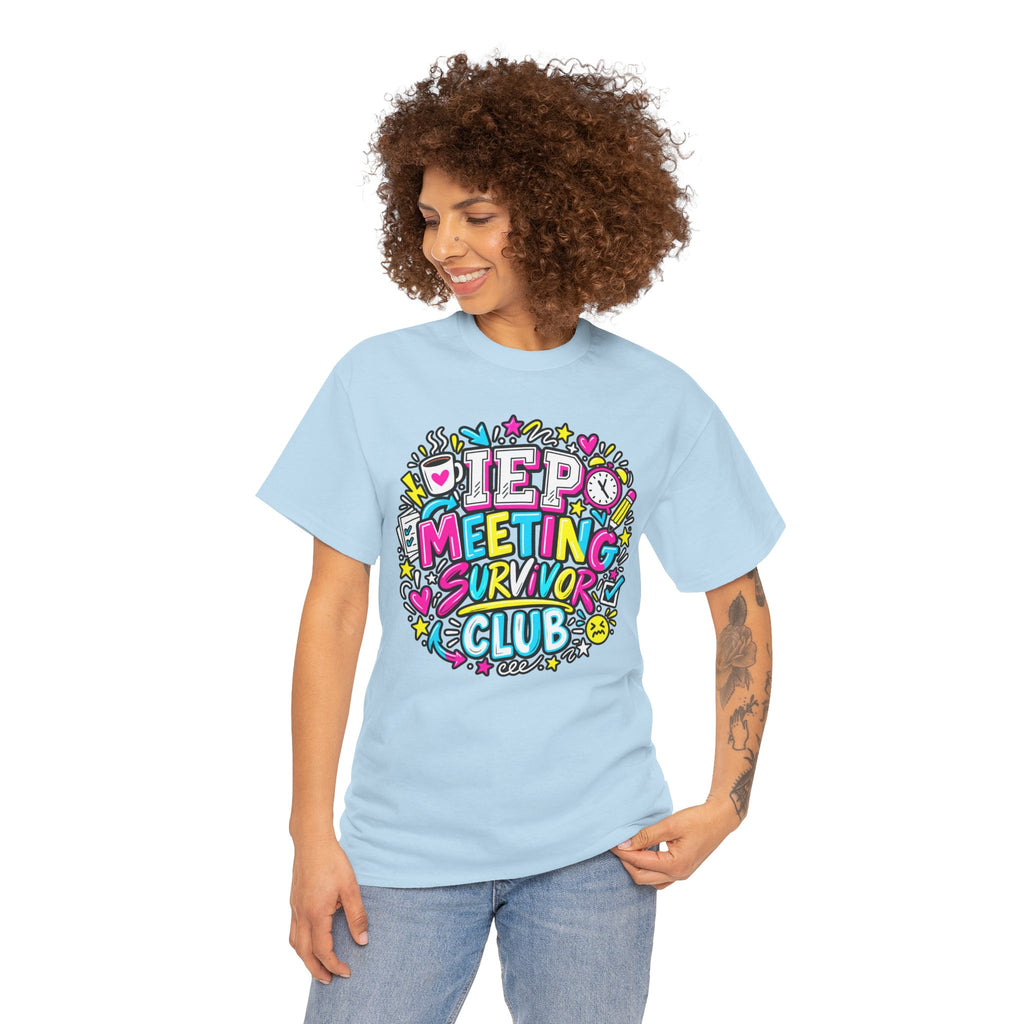 Video Meeting Survivor Club T-Shirt — Funny Remote Work Tee