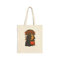 Tote Bag — Vintage Halloween Black Cat & Moon Pumpkin “Most Wonderful Time” Canvas Tote