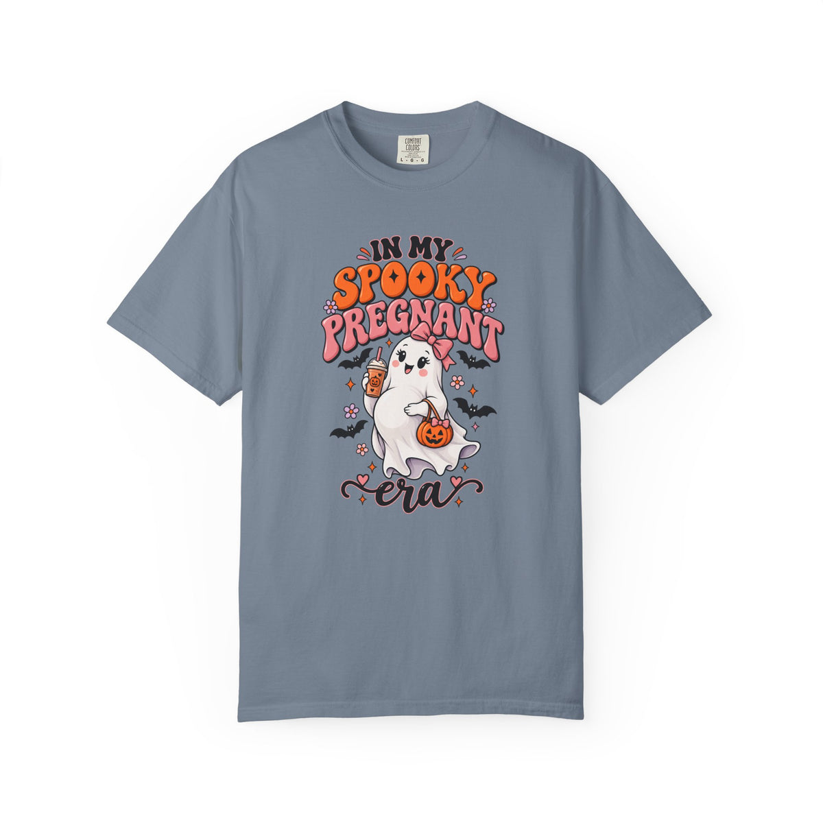 Pregnant Halloween T-Shirt — "In My Spooky Pregnant Era" Cute Ghost Maternity Tee