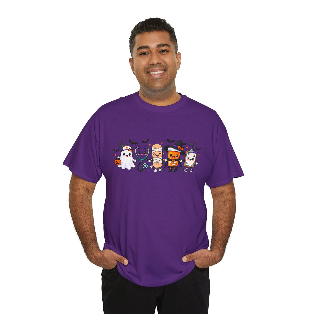 Halloween Candy Characters Tee — Cute Trick-or-Treat Ghosts & Candy Corn Shirt