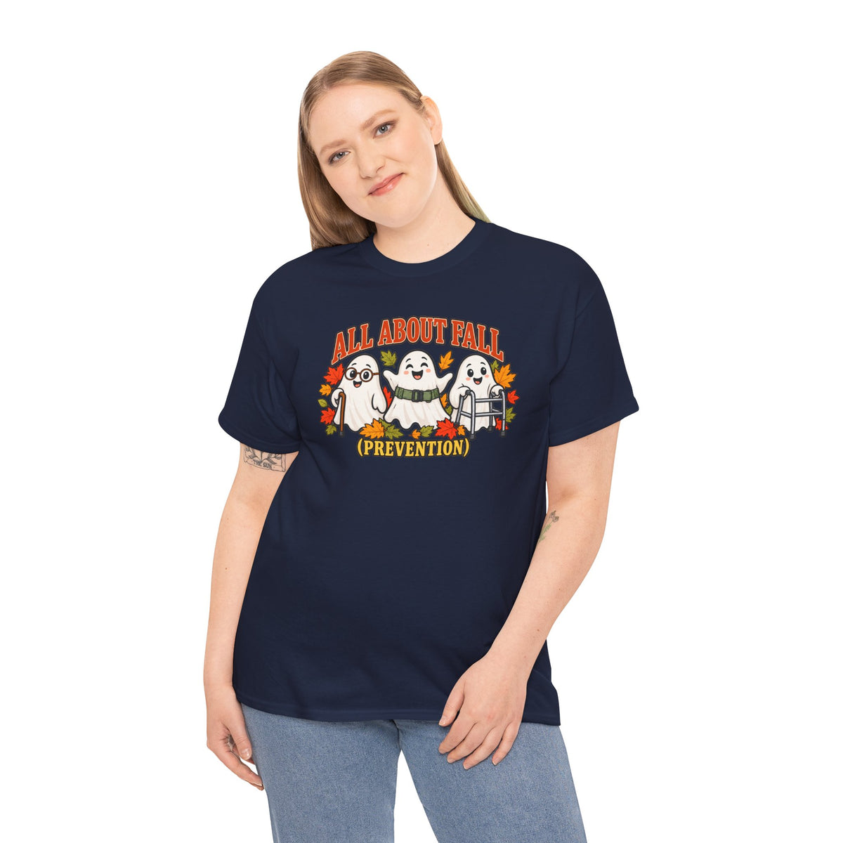 All About Fall (Prevention) Ghost Tee — Cute Halloween Autumn T-Shirt