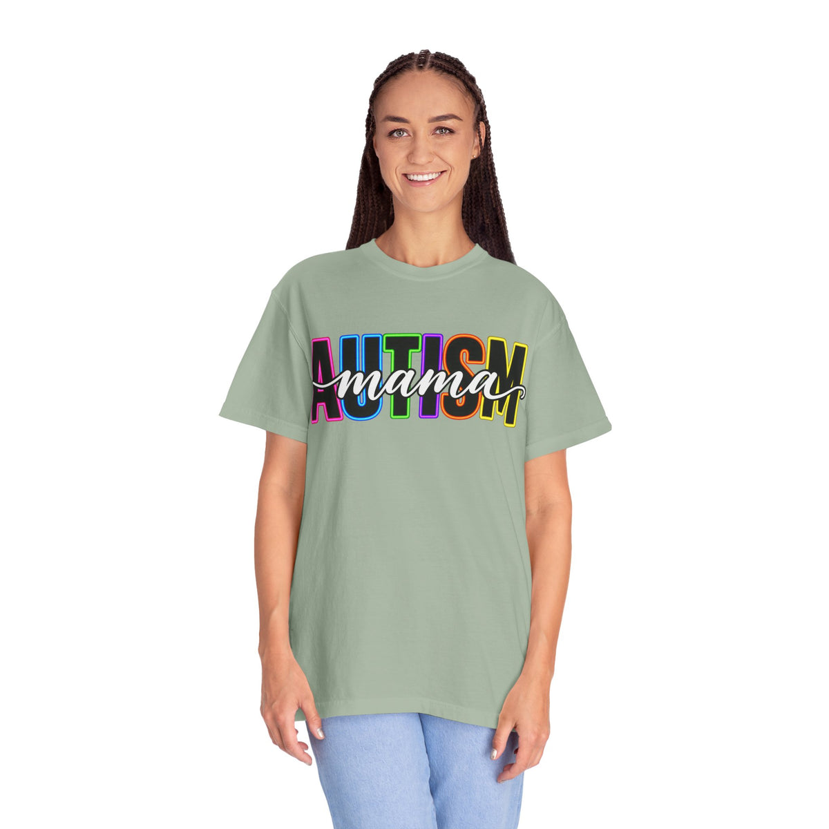 Autism Mama T-Shirt — Colorful Pride Support Tee for Moms