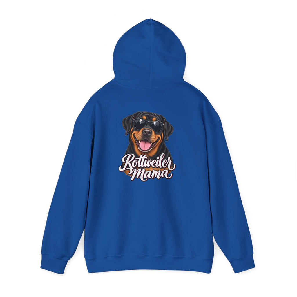 Rottweiler Mama Hoodie — Cute Rottie Portrait Pullover for Dog Moms