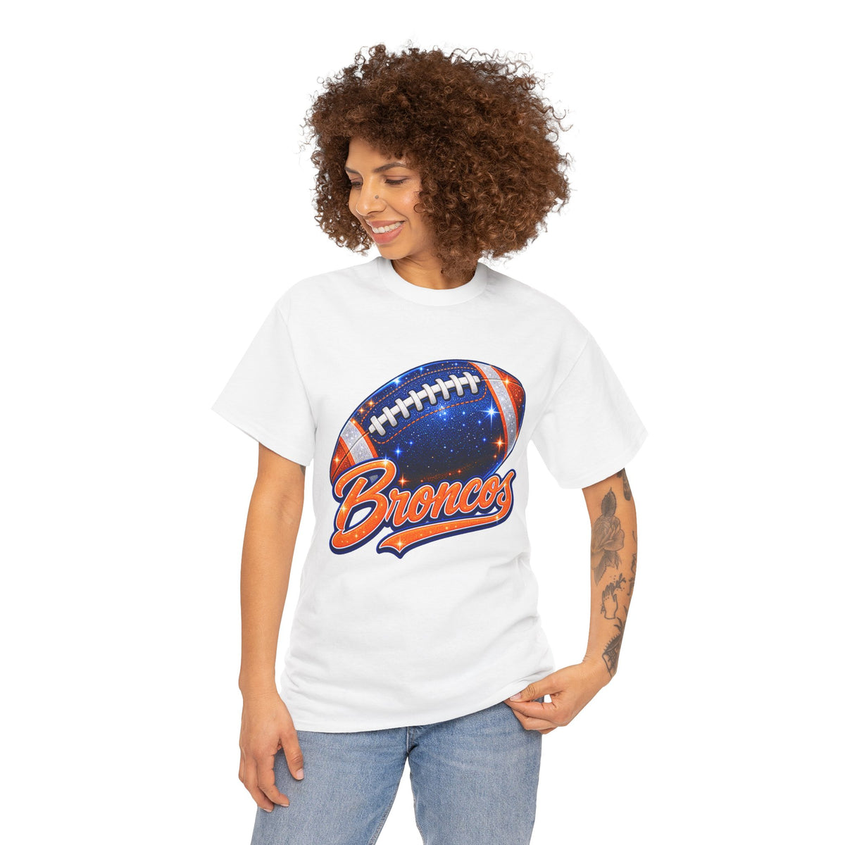 Broncos Football T-Shirt — Galaxy Football Graphic Tee