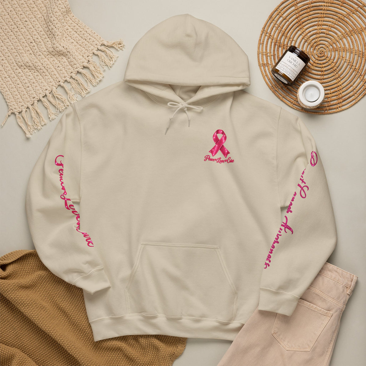 Pink Ribbon Breast Cancer Awareness Hoodie