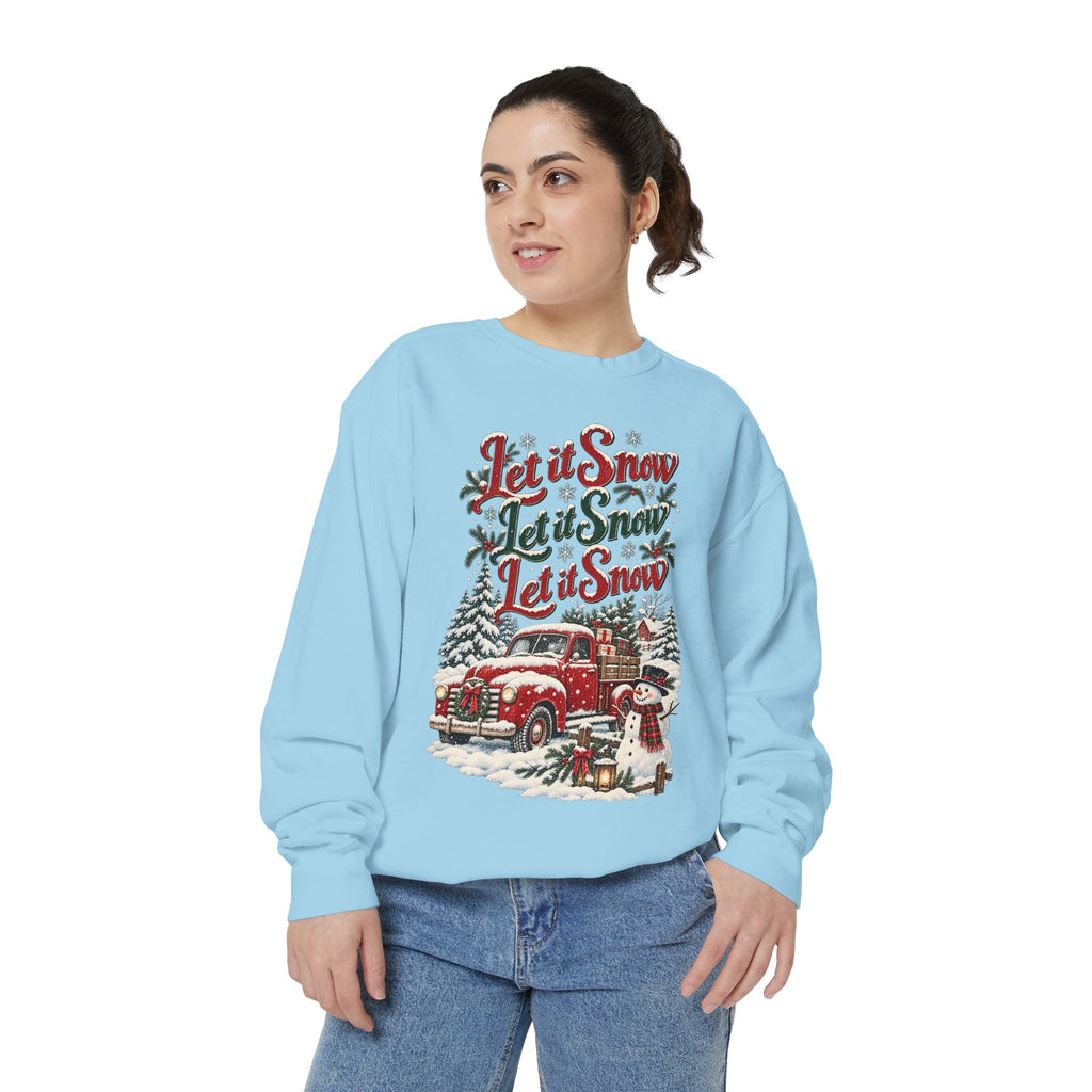Let It Snow Vintage Truck Sweatshirt