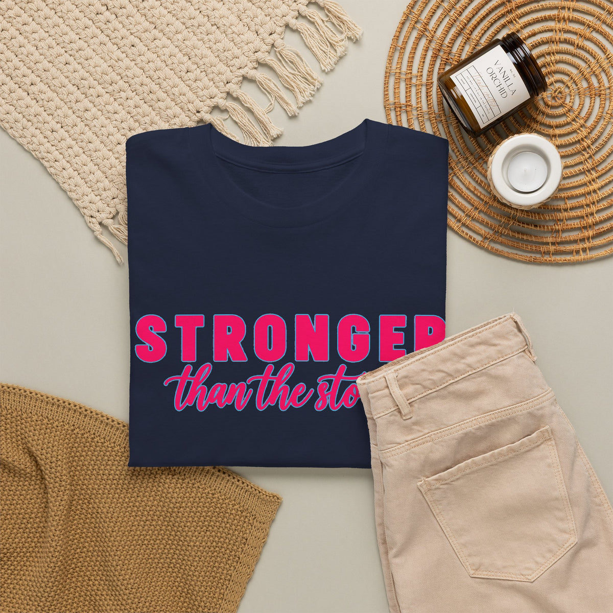 Stronger Than the Storm Tee - Inspirational Women's Resilience T-Shirt