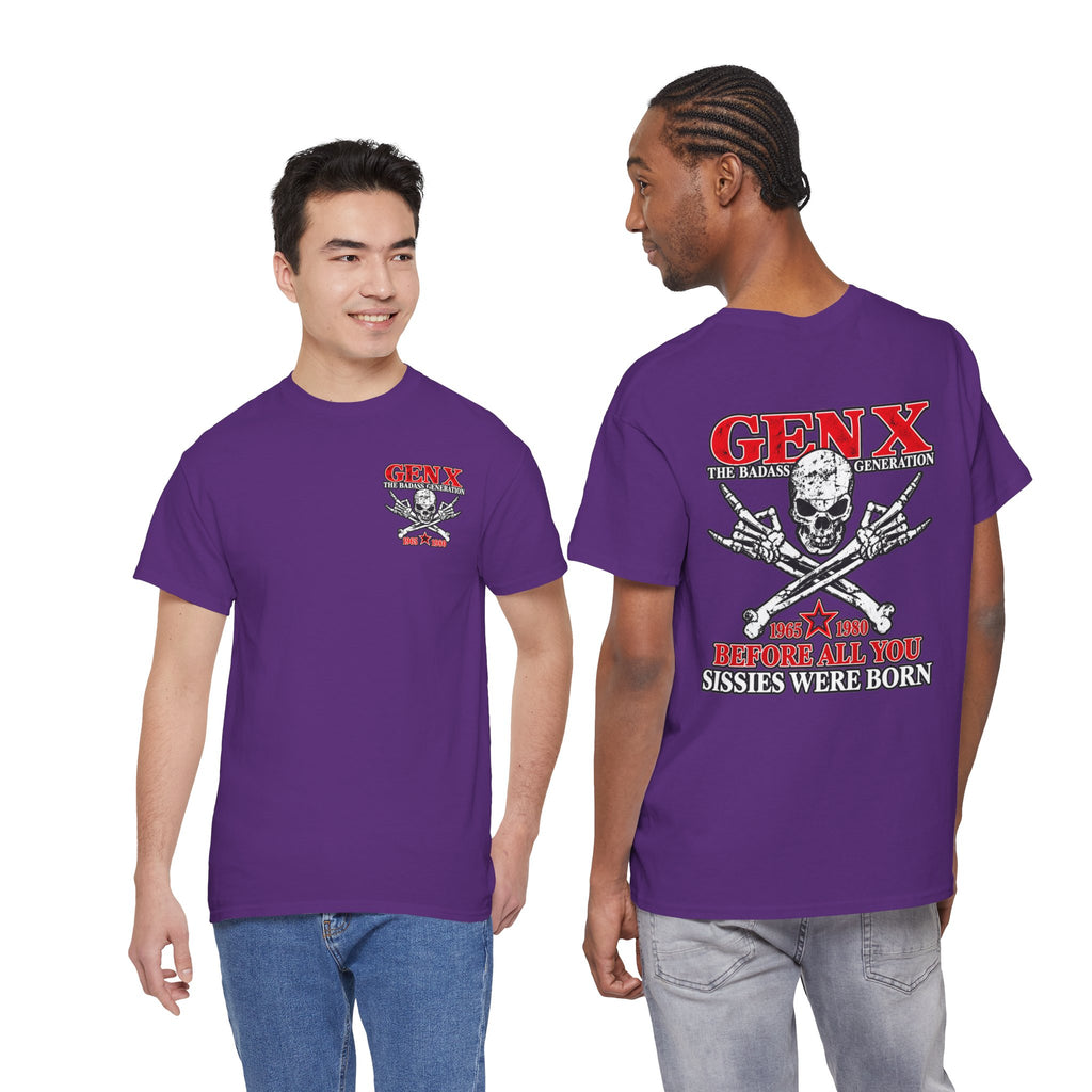 Gen X T‑Shirt — "The Badass Generation" Skull & Crossbones Retro Tee